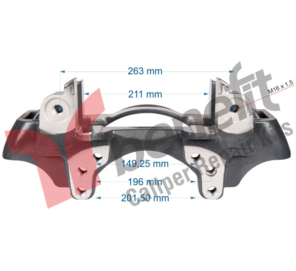 Wabco 20512 Утримувач супорта Schmitz Axle -L-